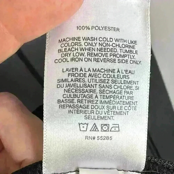 NWOT Women's Express Black Zip Up Jacket With Fleece Lining Size Medium - Picture 4 of 4